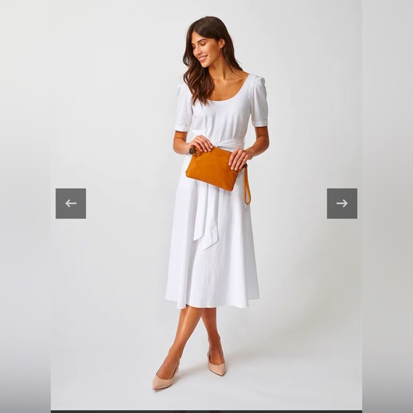 Wanderers Leather Crossbody Wristlet Clutch Tan Brass Hardware Great Pockets EUC - Picture 3 of 15